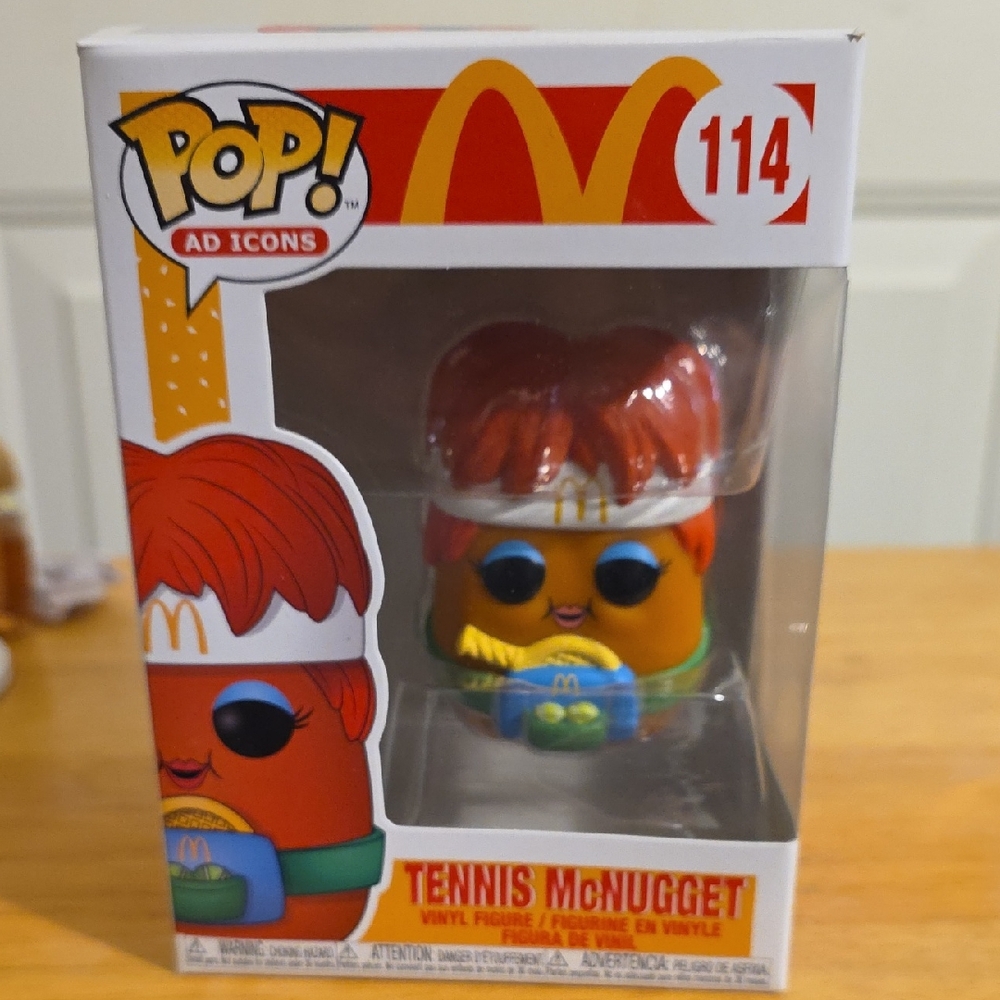 Funko Pop! Tennis McNugget Figure - Red and Orange